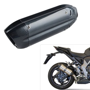 

H2CNC 380mm 14.96"inch Exhaust Muffler Pipe Universal Fit Quad Bikes Dirt ATV with DB Killer Fit 38-51MM Pipe High Quality