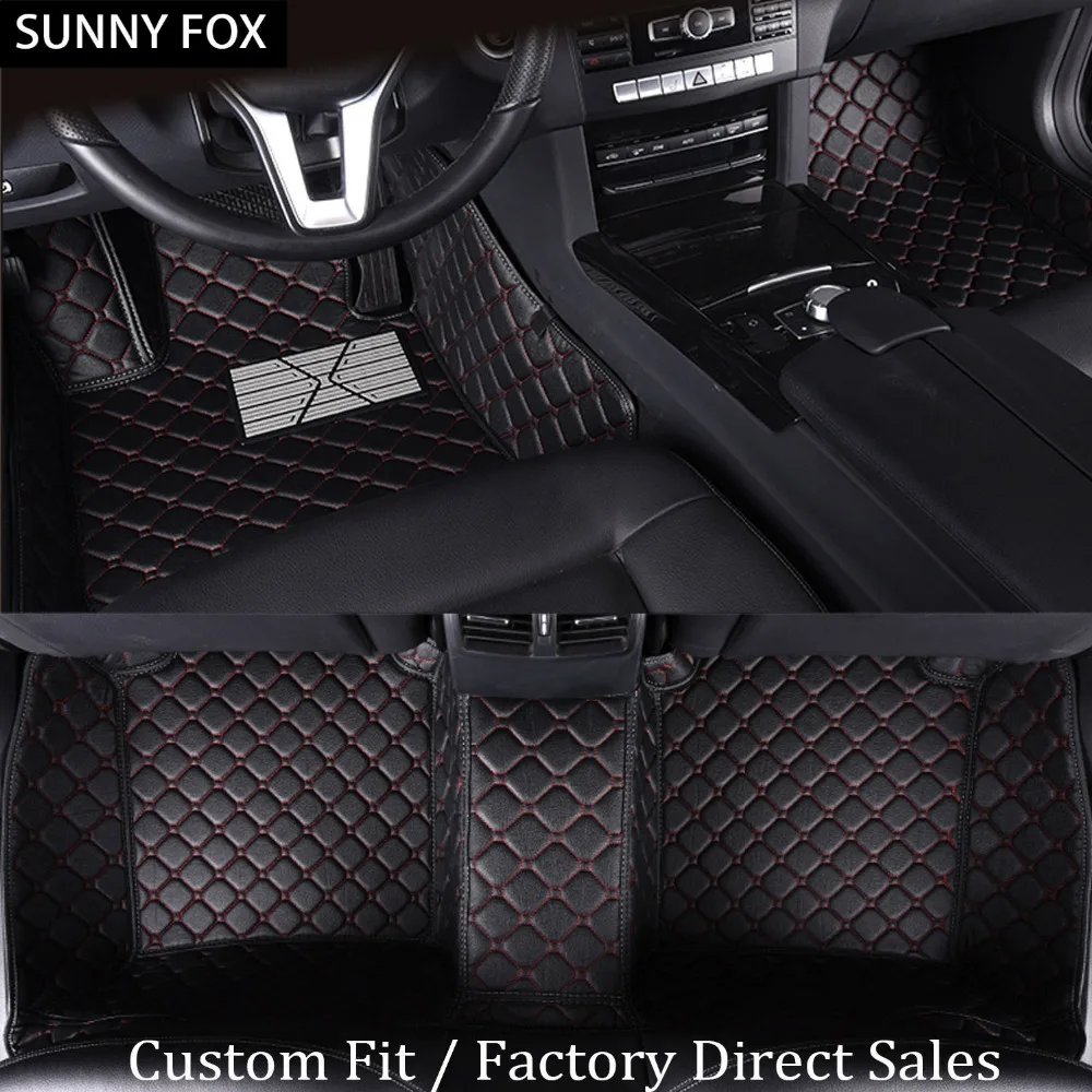 

SUNNY FOX Car floor mats for Mercedes Benz G500 G350 G55 G63 X166 GL550 GLS W166 GLE X204 X205 GLK GLC car styling carpet rug
