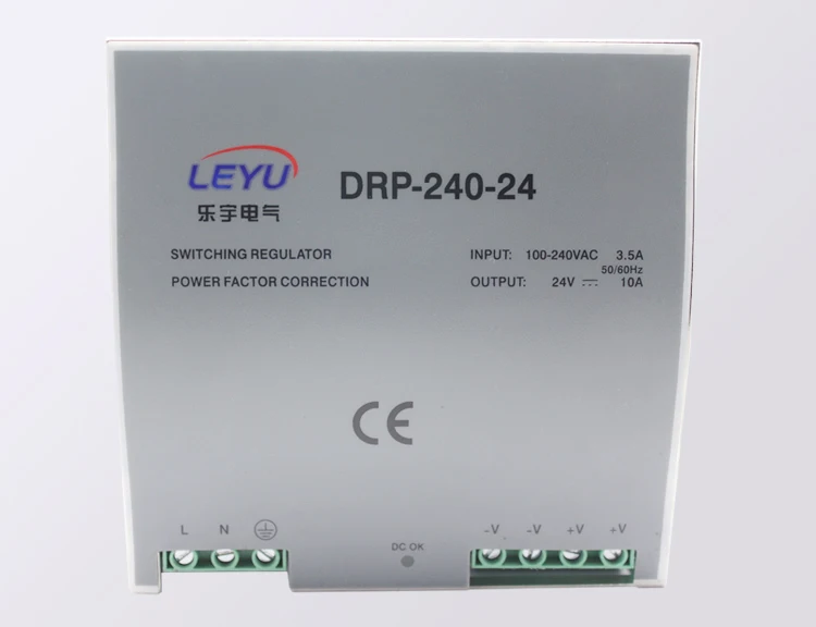 DRP-240-24 240 W 24 V 10A Один выход импульсный источник питания питание Din rail источник питания для промышленного оборудования