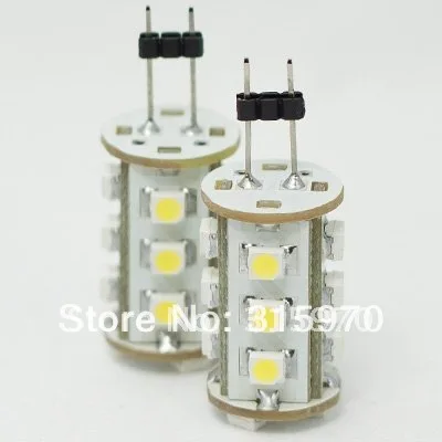 Светодиодная лампа G4 15 светодиодов G4 3528SMD работает под 12VAC/12VDC/24VDC 1 Вт белый и теплый белый 5 шт./партия