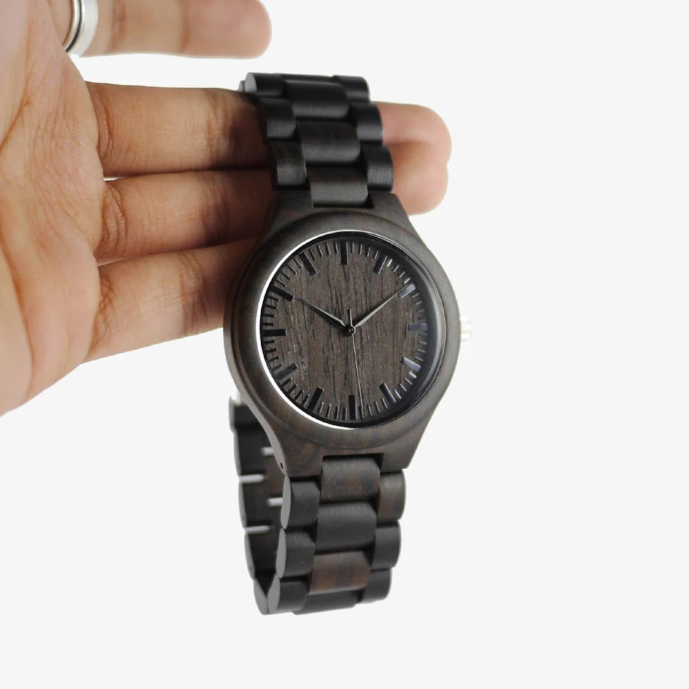 Для моего папы-Часы Хронограф военные кварцевые гравированные мужские деревянные часы Отец День подарок наручные часы Мода