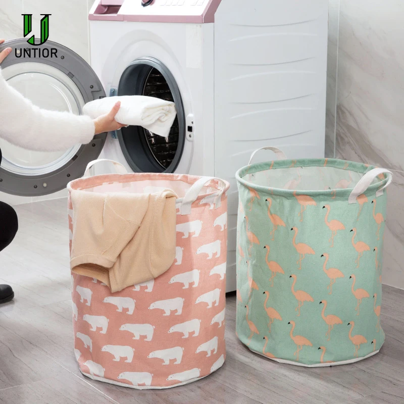 

UNTIOR Folding Storage Basket For Toy Washing Basket Dirty Clothes Sundries Home Closet Organizer Container Box Laundry Basket