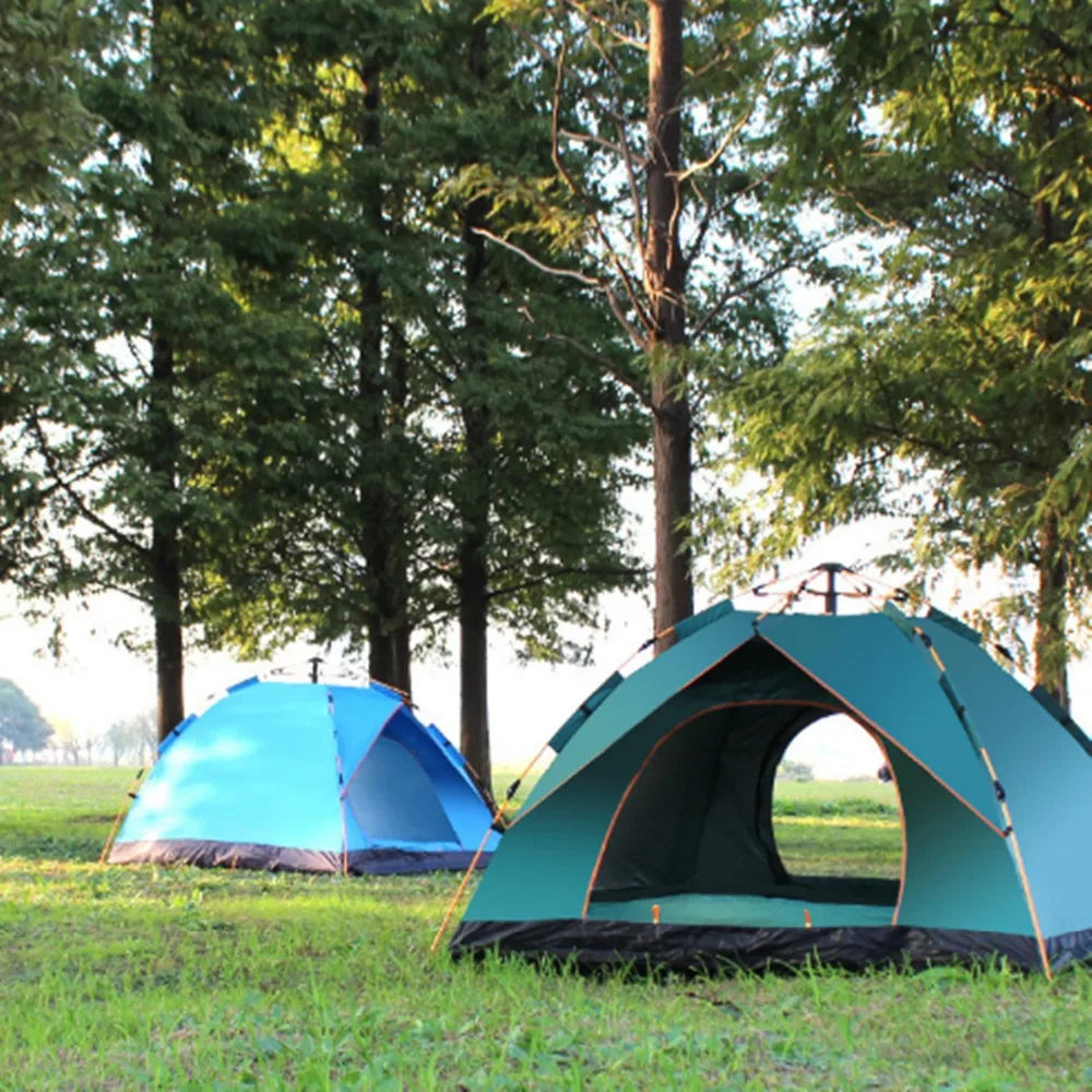 

Large Space Pop Up Throw Tent Camping Hiking Automatic Tents 1 Person 2 Man Ultralight Outdoor Waterproof Tent