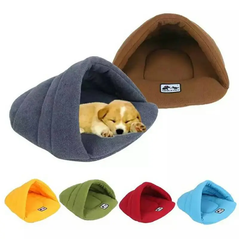 Best 6 Colors Soft Polar Fleece Pet Mat Winter Warm Nest Pet Cat Small Dog Puppy Kennel Bed Sofa Sleeping Bag House Puppy Cave Bed