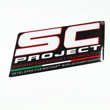 62X120mm Car Motorcycle Helmet Motorbike Sticker Decals Reflective Italy SC Project Exhaust Titanium GP Pipe Whole Styling Vinyl