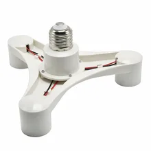 E27 светодиодный энергосберегающий светильник гнездо от 1 до 3/1 до 5 винтовых лампочек разветвитель E27 светодиодный потолочный светильник держатель лампы розетки 2 шт