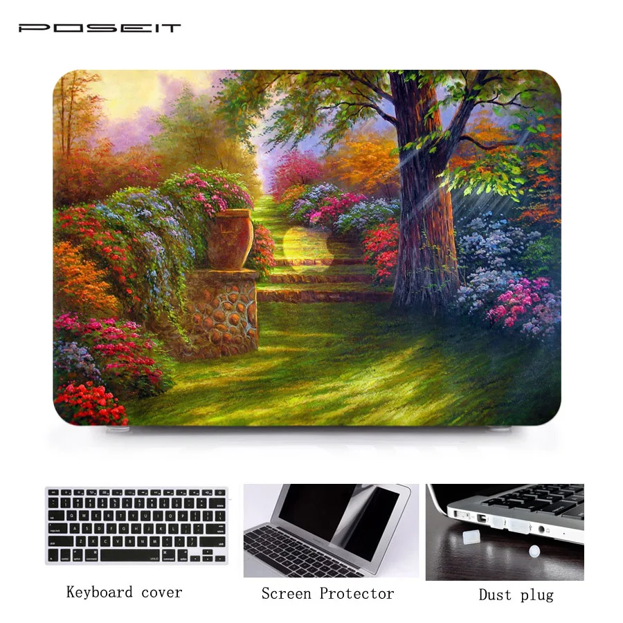 Чехол для Macbook Air 11 13 Pro Retina 12 15 дюймов с рисунком маслом|cases for macbook|case macbook airlaptop cover |