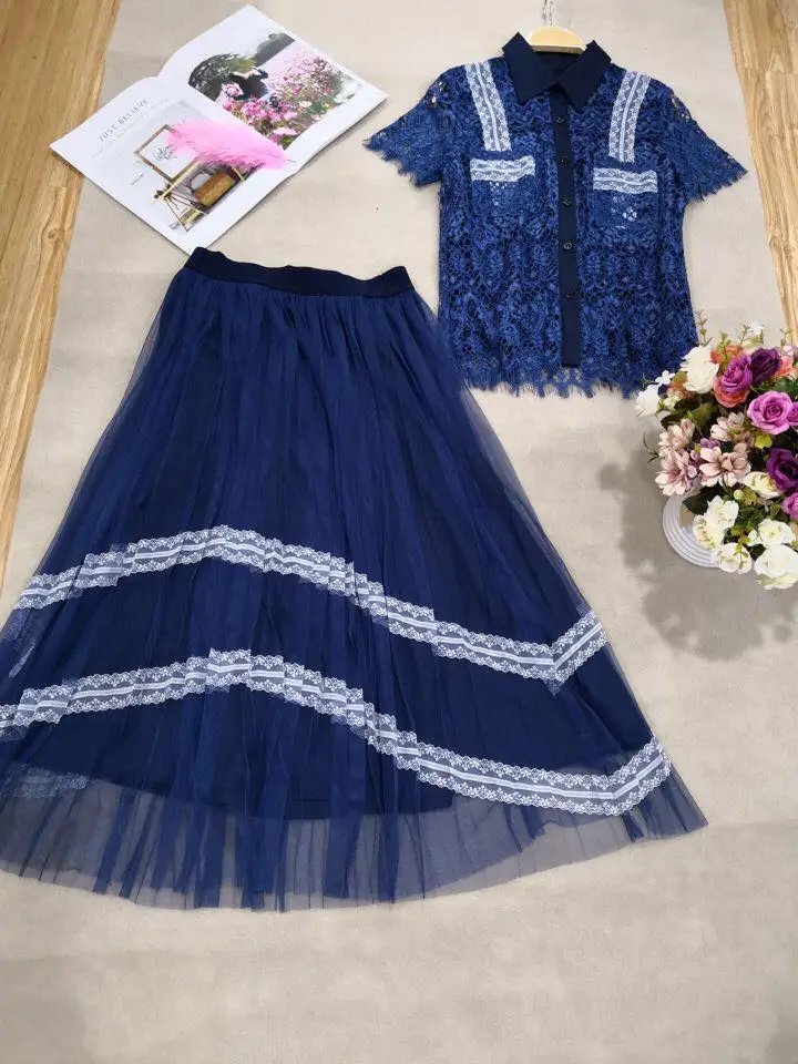 

WD05370 Fashion women's Sets 2019 Runway Luxury famous Brand European Design party style women's Clothing