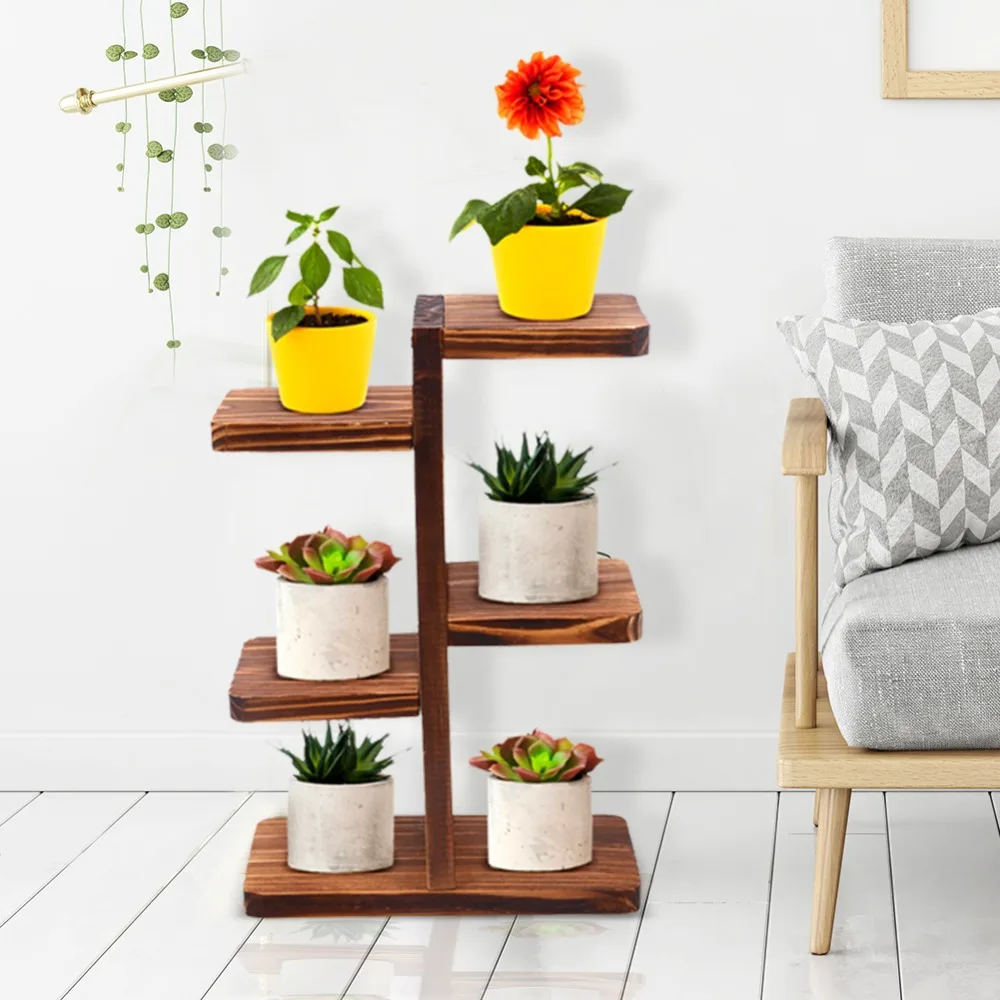 Comprar 4 Camada Flor Rack De Armazenamento Titular Stand