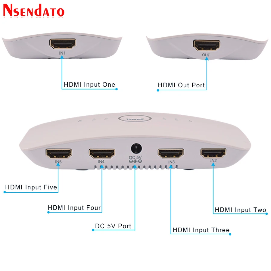 5 In 1 Out  HDR Voice HDMI Switch (1)