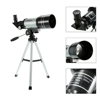 

Professional Monocular 150X Refractive Space Astronomic Telescope Spotting Scope Landscape Len Single-tube Telescope with Tripod