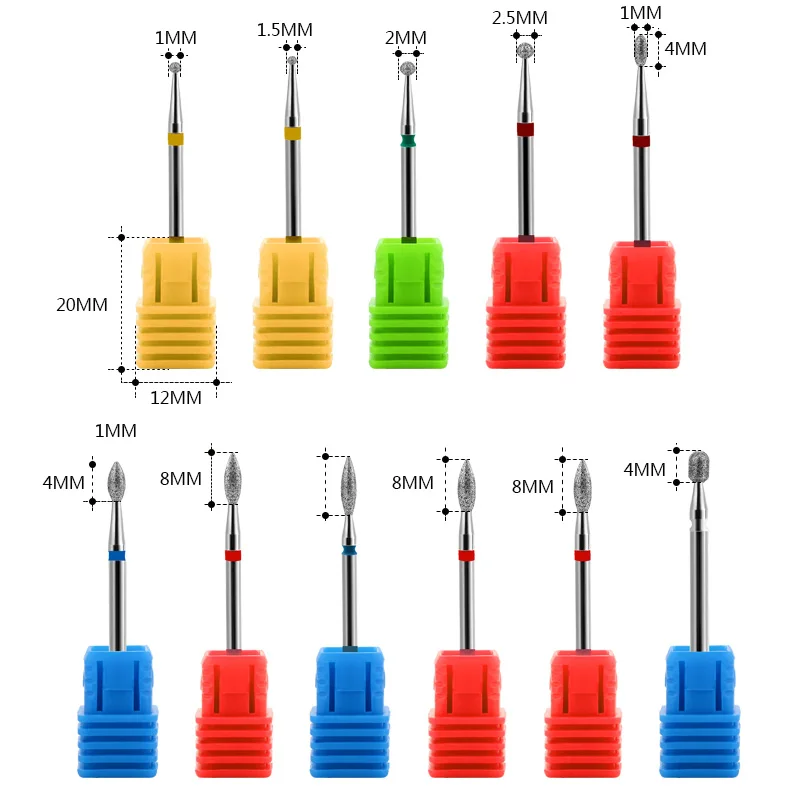 29 типов сверло для ногтей роторное сверло для кутикулы чистые электрические сверла для маникюра аксессуары для ногтей фрезы