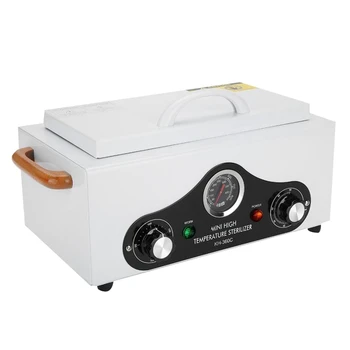 

High Temperature Electric Manicure Nail Tool Sterilizer Box Disinfection Cabinet Portable Equipment Sterilizing Tool Eu Plug