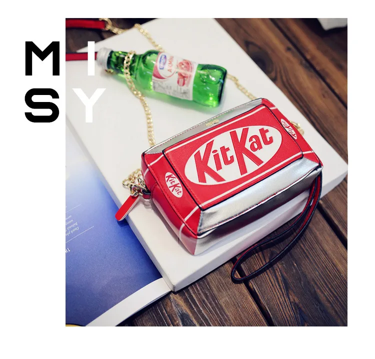  2017 New Handbag Small Box Shape Shoulder Bag Funny Personality Crossbody Bag Diagonal Chain Bag Fa - 32702323696