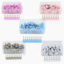 Y& W& F 100 шт. зубная полировальная щетка для зуба, полировка, чашка для предупреждения, перепонка, защелка, резиновое отбеливание зубов, уход за полостью рта TSLM1