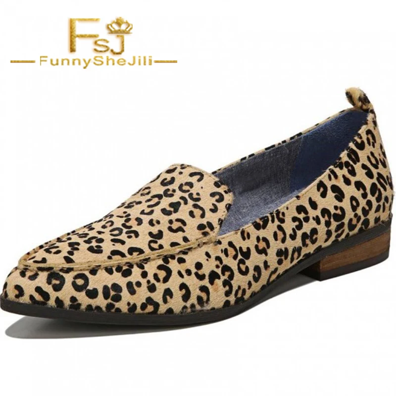 comfortable leopard print flats