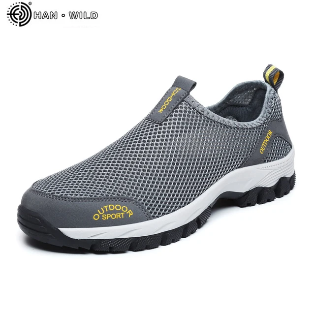 US $9.59 Men Casual Shoes Sneakers Fashion Light Breathable Summer Sandals Outdoor Beach Mesh Shoes Zapatos 