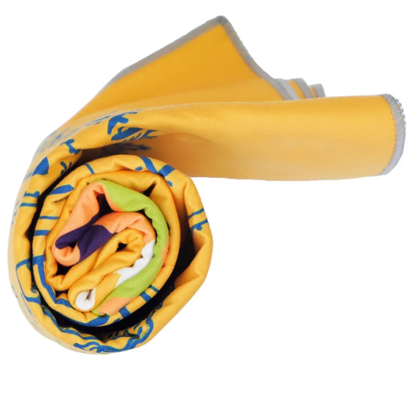 New Arrival Printed Yoga Towel Anti Slip Pilates Yoga Mat Cover Portable Travel Exersice Yoga Blanket Mat Towel Thin beach cover