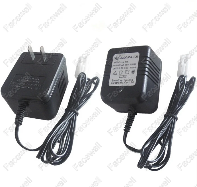 de batería rc de 9,6 v, cargador de batería rc NIMH NICD de 9,6 v con salida de conector 2P de 300ma para tanque de remoto, coche juguete|charger