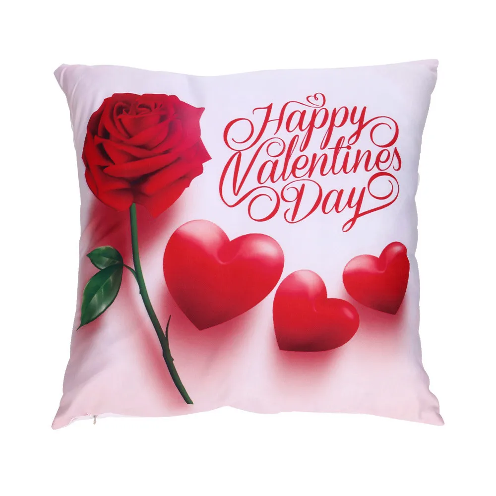 dropship Lover Valentine Day Pillow Case Valentine's Day Print Pillow