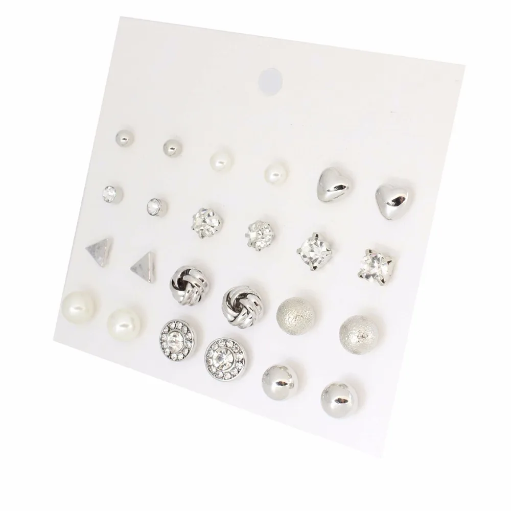 Fashion Office/career Women Earrings Stud Earrings 12pairs Christmas