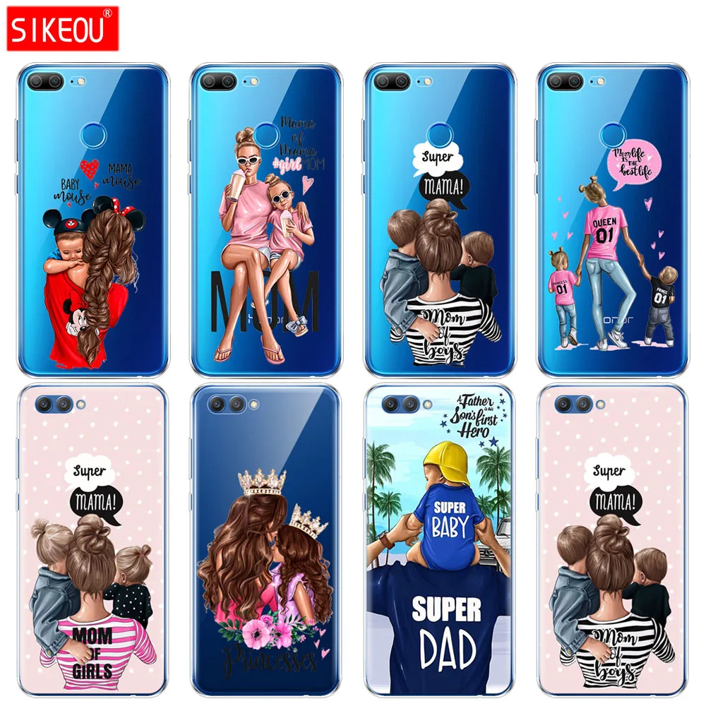 

Case for Huawei Honor 10 V10 3c 4C 5c 5x 4A 6A 6C pro 6X 7X 6 7 8 9 LITE case Silicone Cover phone shells Baby mom Girl and Boy