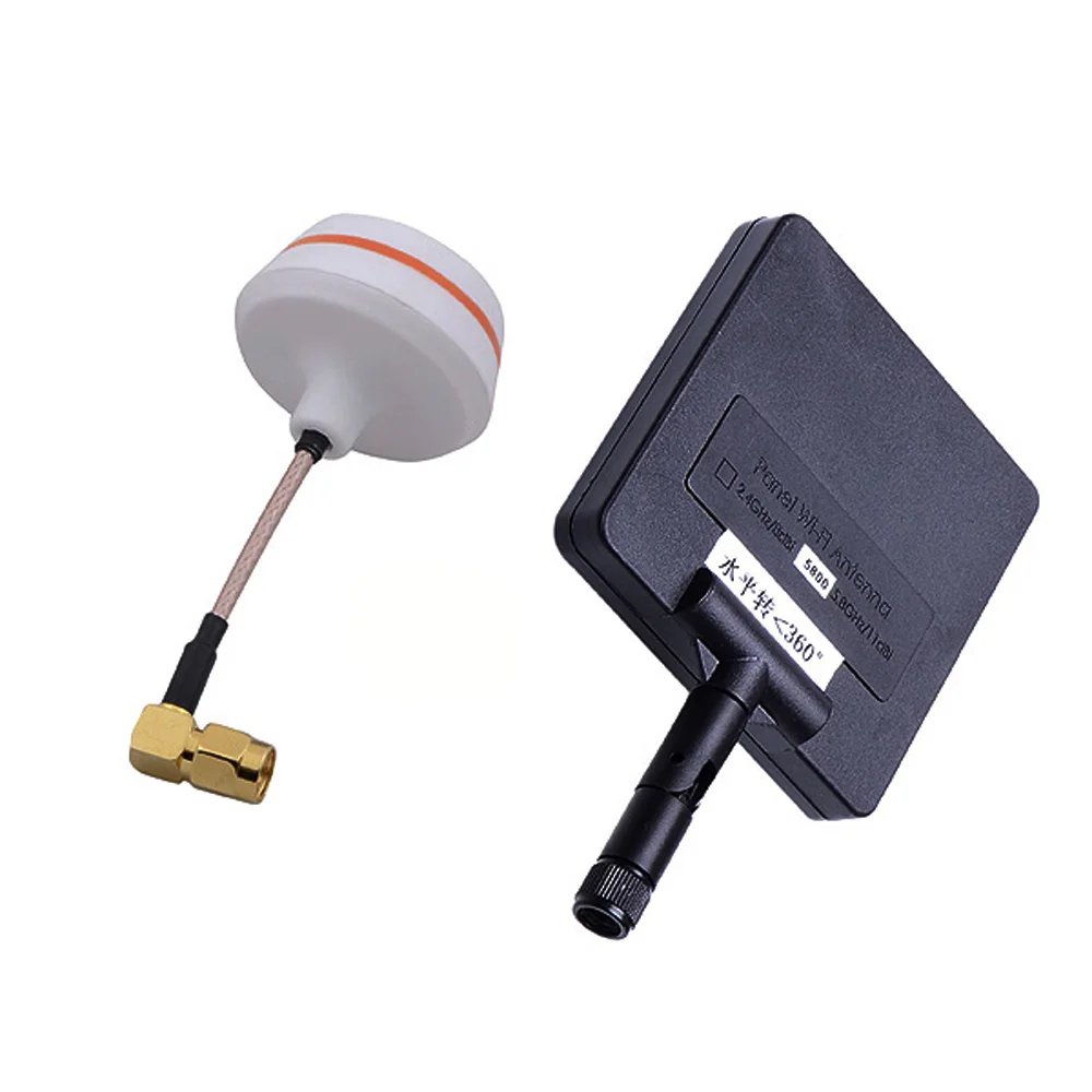 High Gain 11dBi Panel Rotating + Mushroom 5.8G FPV Antenna RP SMA Female For DJI Phantom Flame Wheel RC Quadcopter