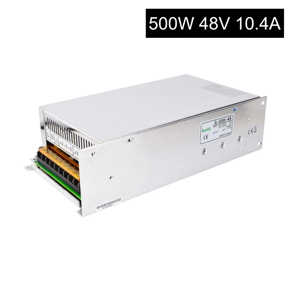 DC48V 500W 10.4A Switching Power Supply 115V/230V to Stepper Motor DIY