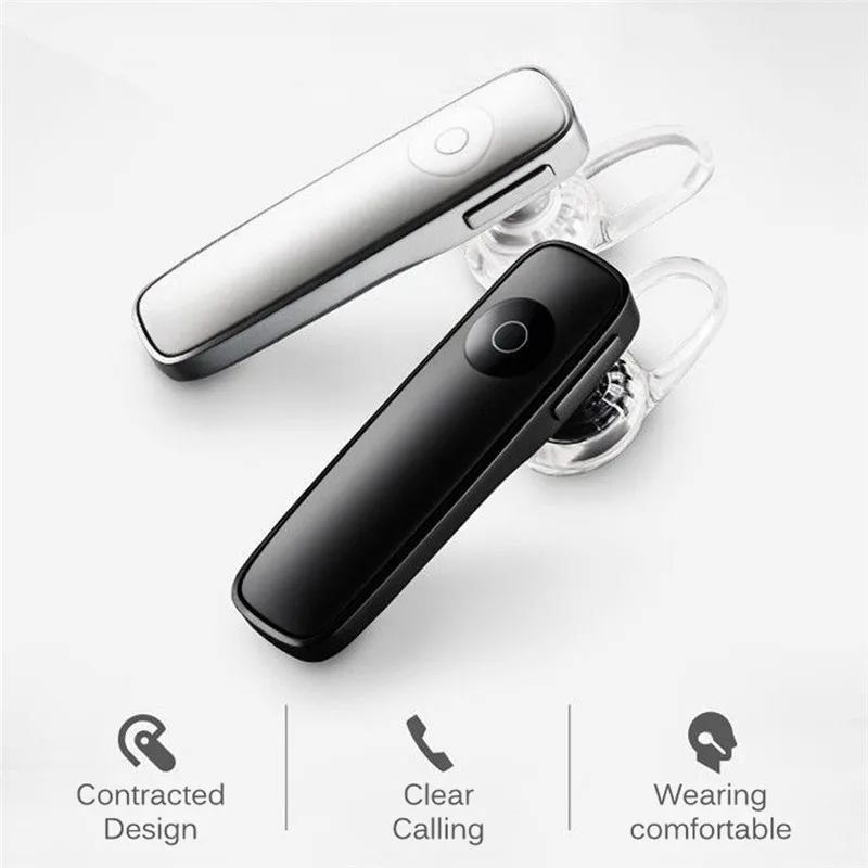 M165 Mini Bluetooth Headset Wireless Earbuds Handsfree Stereo Bass Earphone Earpiece with Mic For All Phone For Huawei Xiaomi