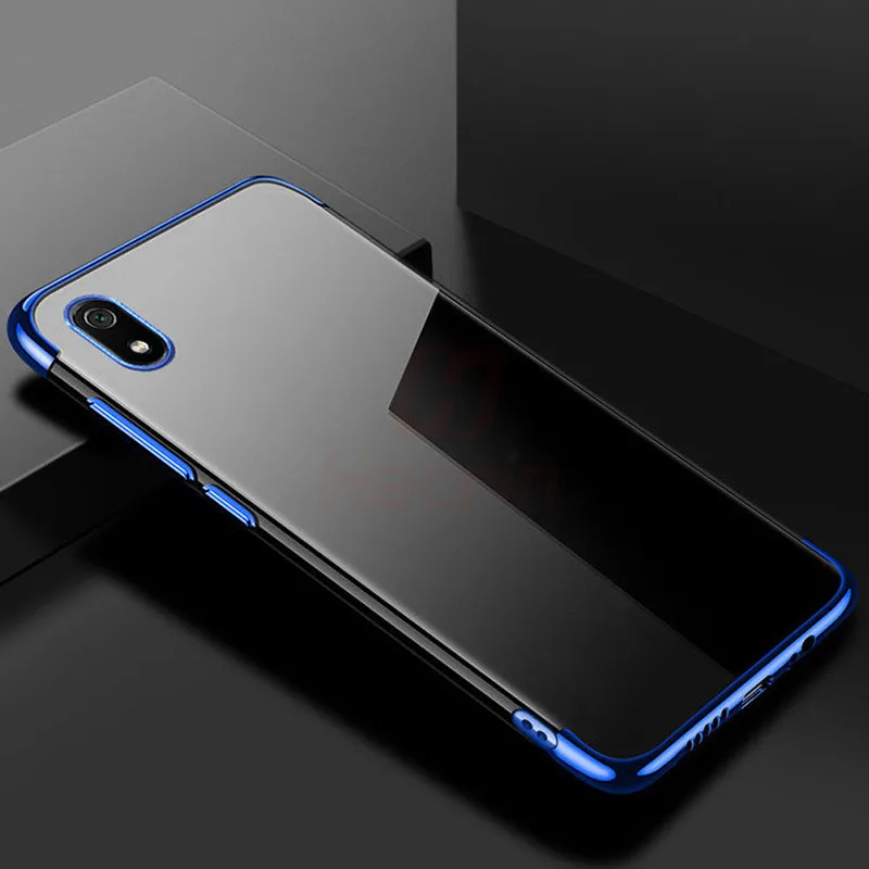 Чехол Hacrin для Xiaomi Redmi 9 роскошный Прозрачный бампер из ТПУ с силиконовым покрытием