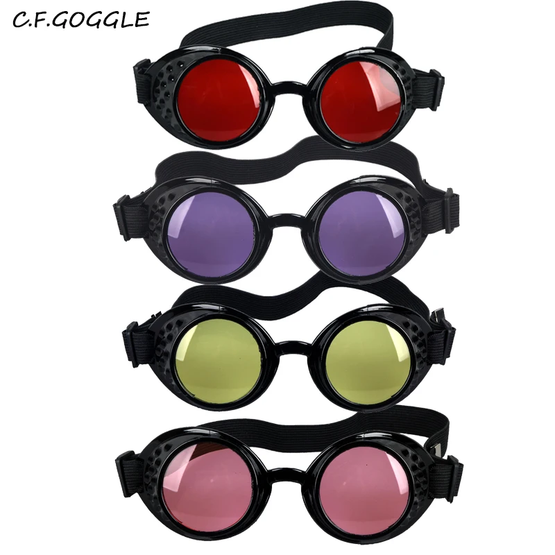 C.F.GOGGLE New Arrival Fashion Gothic Punk Retro Welding Goggles Black