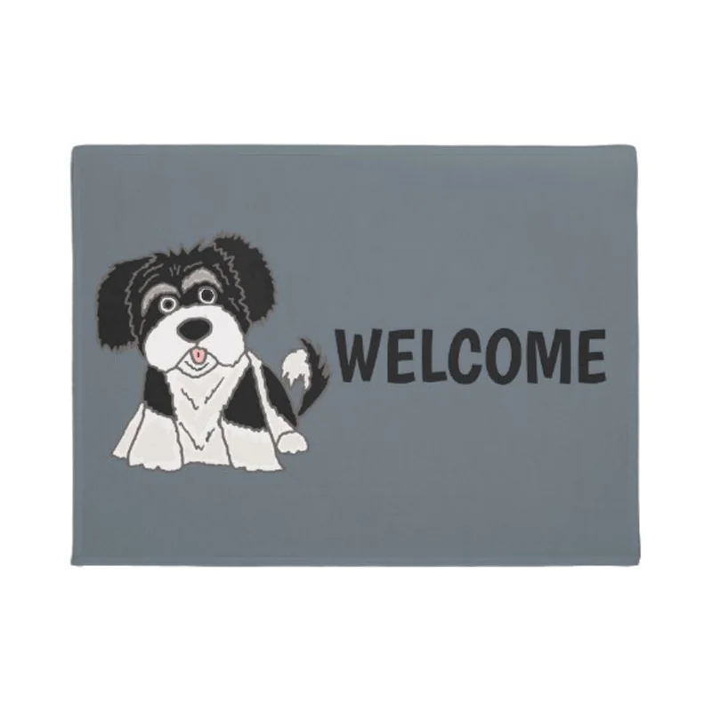 

Funny Havanese Puppy Dog Cartoon Doormat Home Decoration Entry Non-slip Door Mat Rubber Washable Floor mat