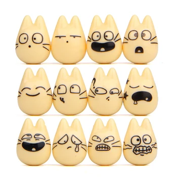 

12pcs/lot Miyazaki Hayao Studio Ghibli My Neighbor White Expression Totoro Toy PVC Action Figure Model Toy Micro Gift Home Decor