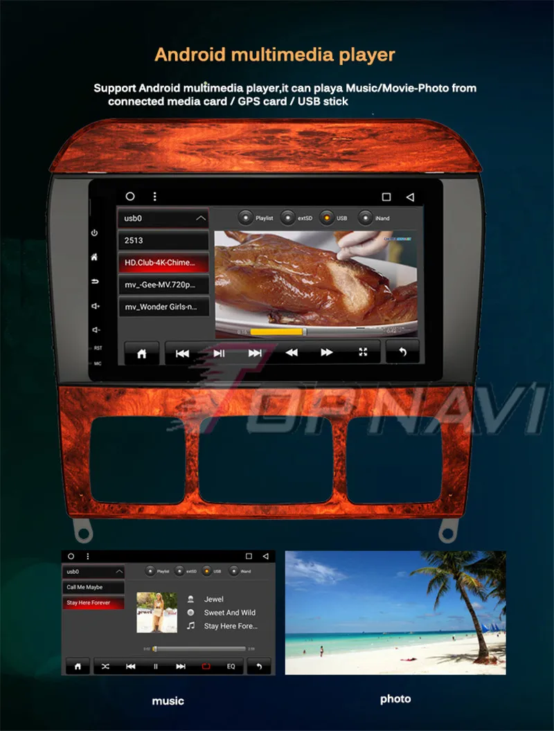 dvd player headrest For Benz S-W220 1999