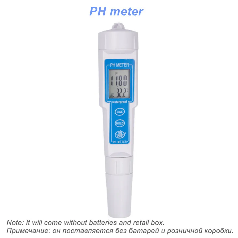Профессиональный рН-метр тестер качества воды TDS/PH/EC Тестер температуры Ручка проводимость качество воды измерительные инструменты - Цвет: PH meter