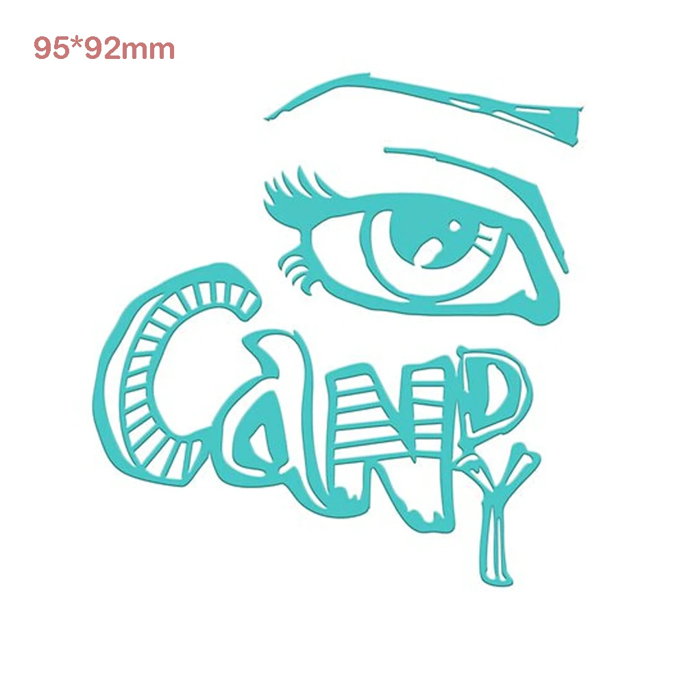 

Hemere Eye Candy 95*92mm Metal Cutting Dies Stencils for DIY Scrapbooking Album Stamp Paper Card Embossing