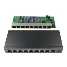 ANDDEAR-10/100 Мбит/с rj45 переключатель poe 802.3af 9 Порт voeding 15,5 Вт voor ip камера NVR ip telefoon wifi точка доступа poe коммутатор