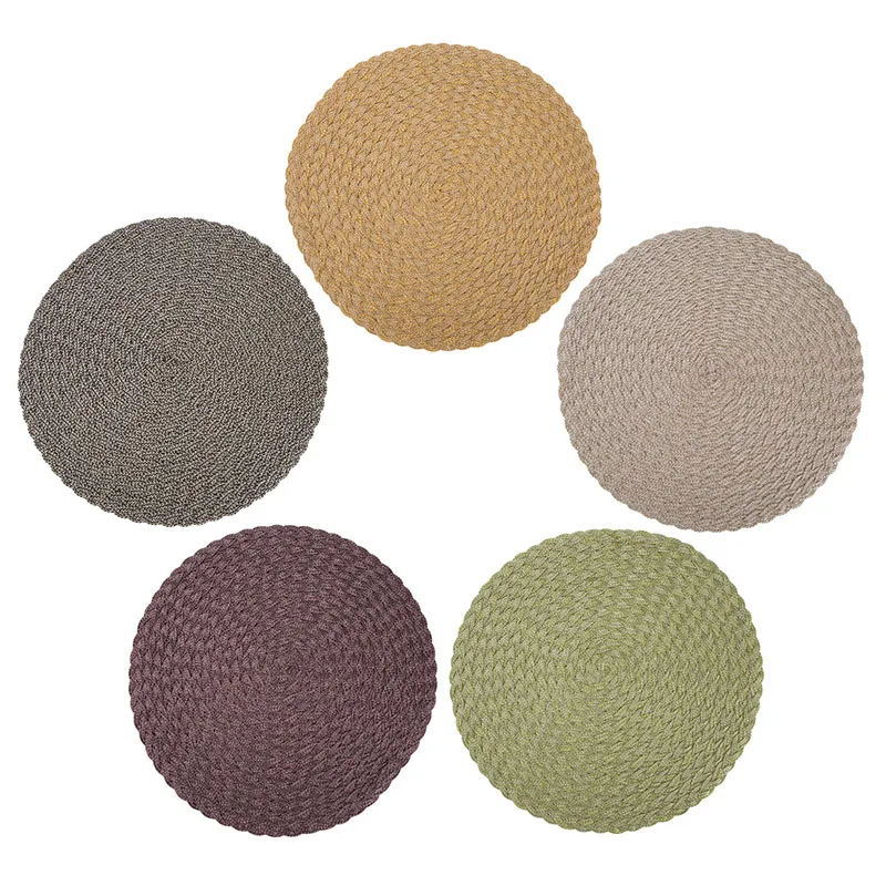 

Table Mat Water-proof Dining Place Mats Plate Dish Coaster Kitchen Accessories Resistant Kitchen PVC Placemat Non-Slip Plastic