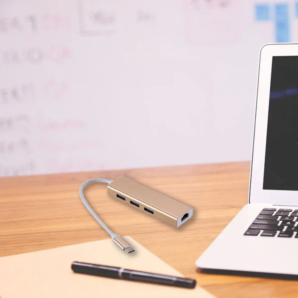 USB-C Ethernet адаптер USB C концентратор для Ethernet RJ45 Lan адаптер сетевая карта для Macbook samsung Ноутбук USB-C
