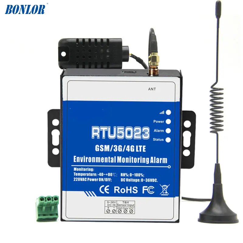 RTU5023 GSM/3G/4G LTE Temperature Humidity Environment Alarm Power Situation SMS Alert Remote Monitoring DC Power Timer Report