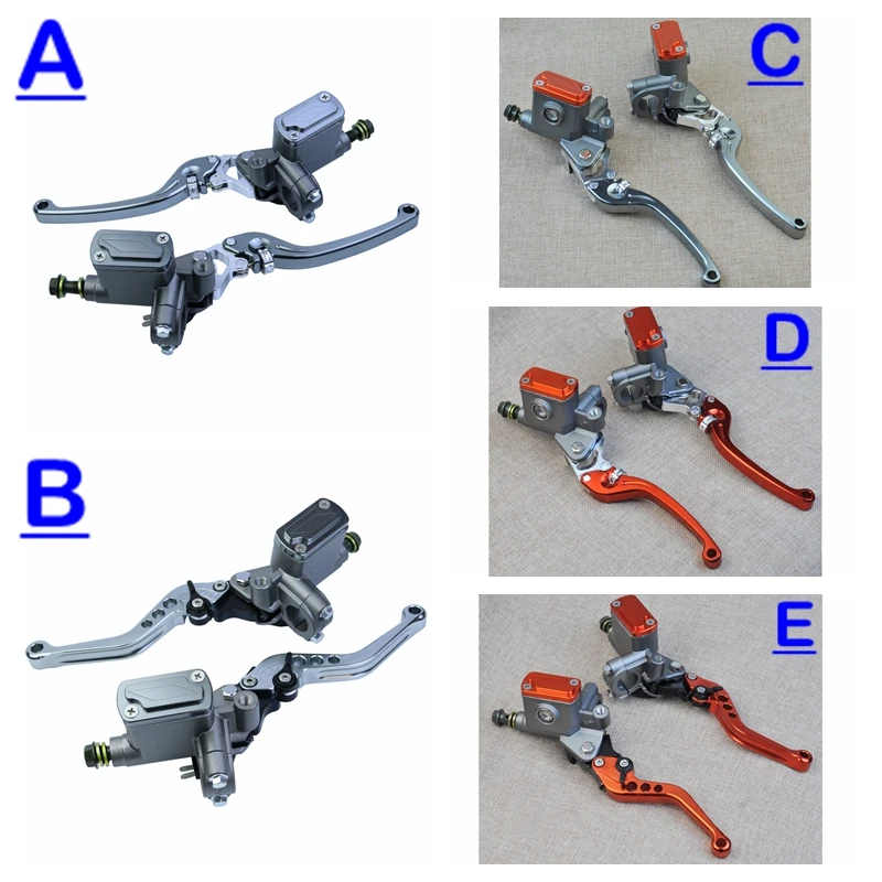 Тормоза сцепления Отрегулируйте гидравлический насос мотоцикла главный цилиндр руль гонки для Honda Yamaha Kawasaki Передний Задний рычаг тормоза