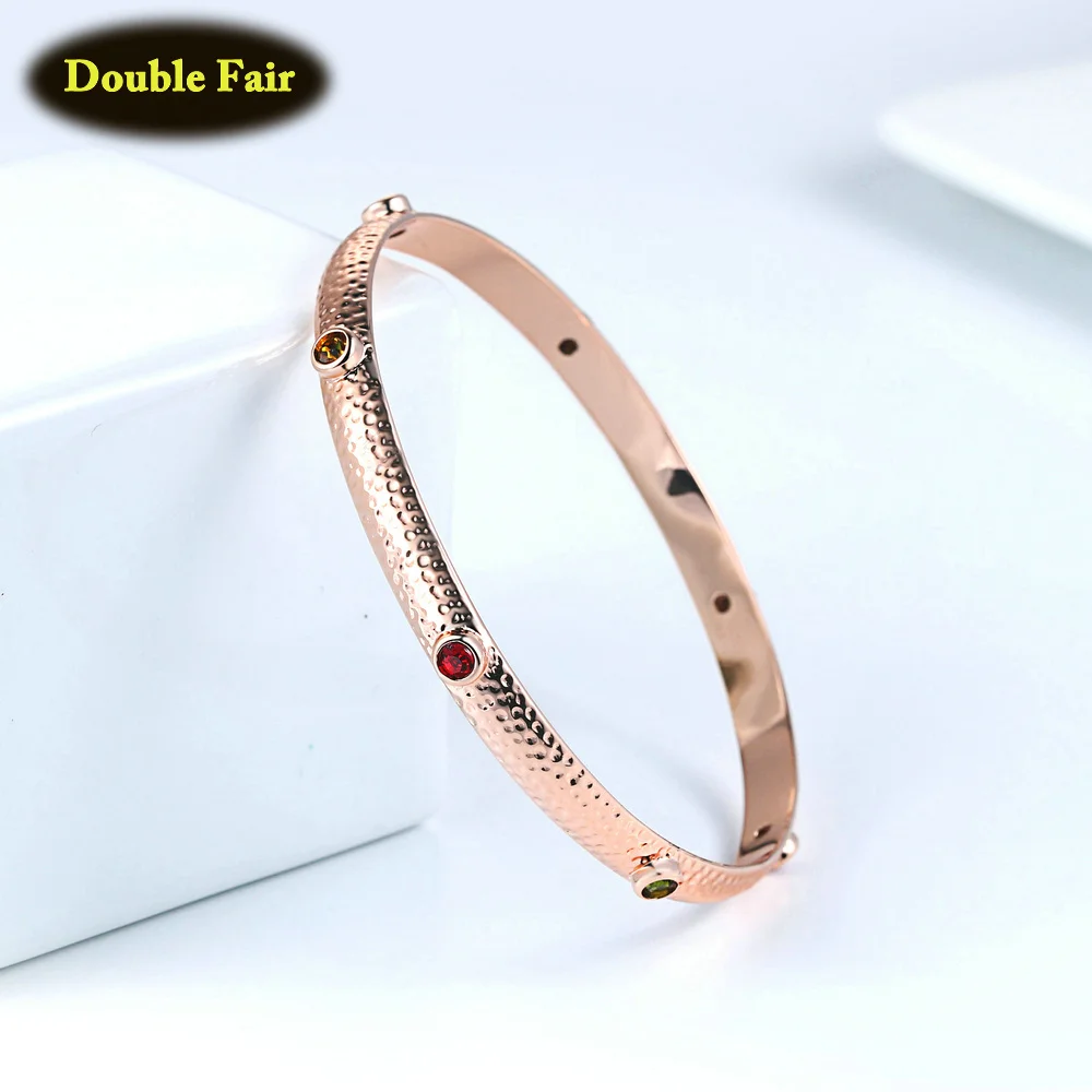 

Gothic Style Bracelets & Bangles For Women 7 Stones Gold Color Charming Fashion Jewelry Gift For Lady DWB031M