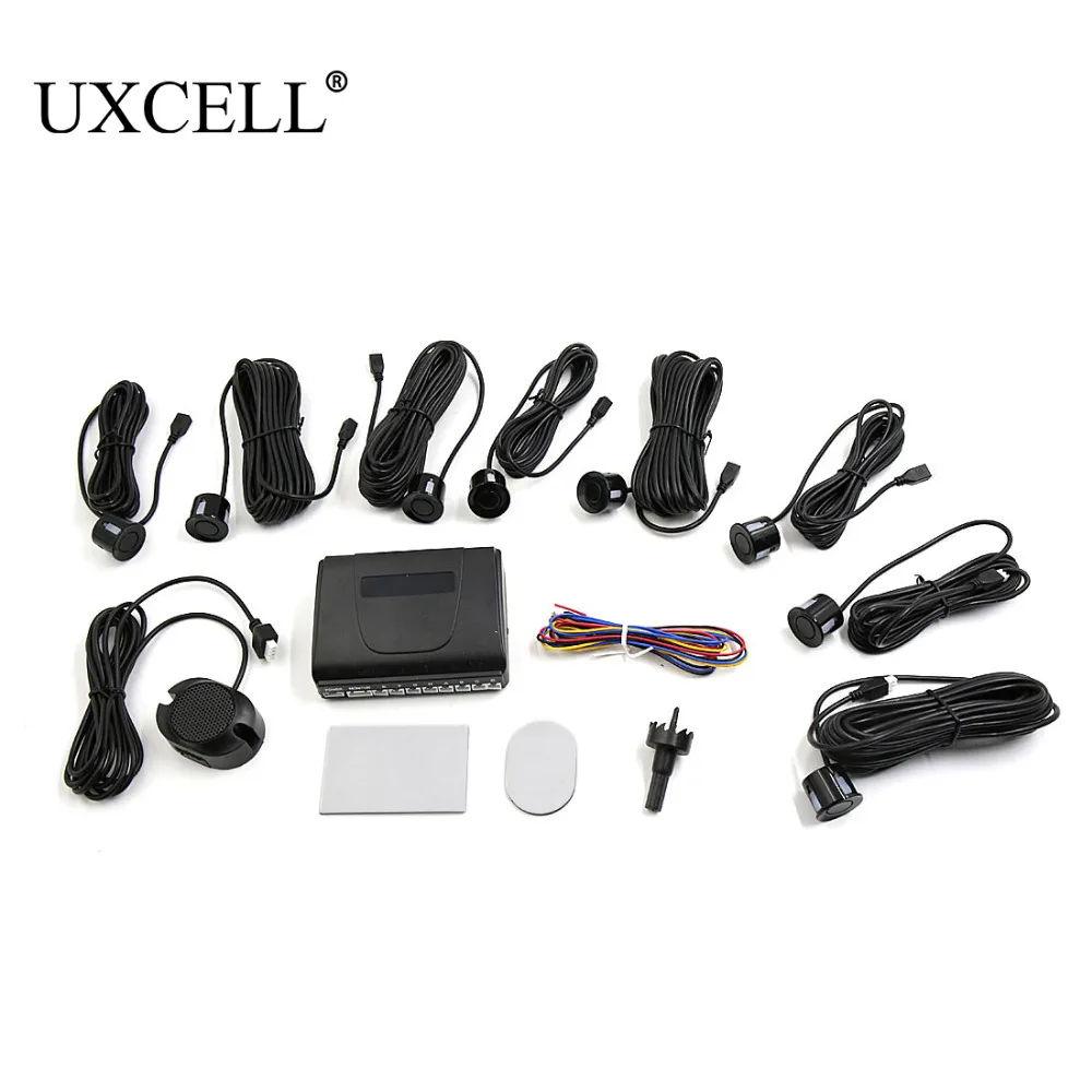 UXCELL 8 парковочных датчиков Автомобильный Обратный вспомогательный резервный передний задний звуковой сигнал аварийный комплект