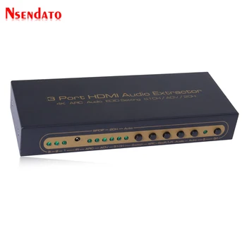 

3 In 1 Out HDMI Switch Optical 5.1CH/2CH Audio Converter 3 Port HDMI Audio Extractor Switcher Splitter with Remote control