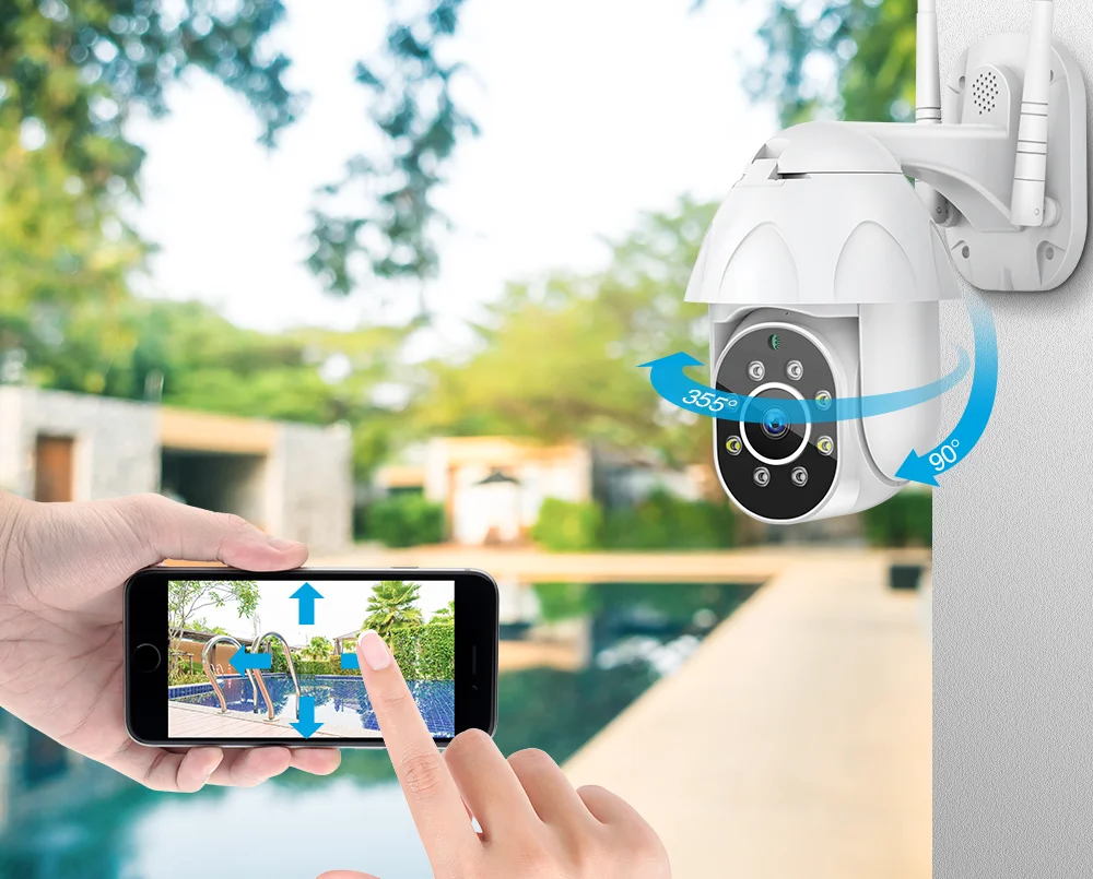 FREDI Авто слежение Открытый IP камера 1080P Скорость купольные камеры видеонаблюдения водонепроницаемый беспроводной WiFi безопасности CCTV камера YCC365