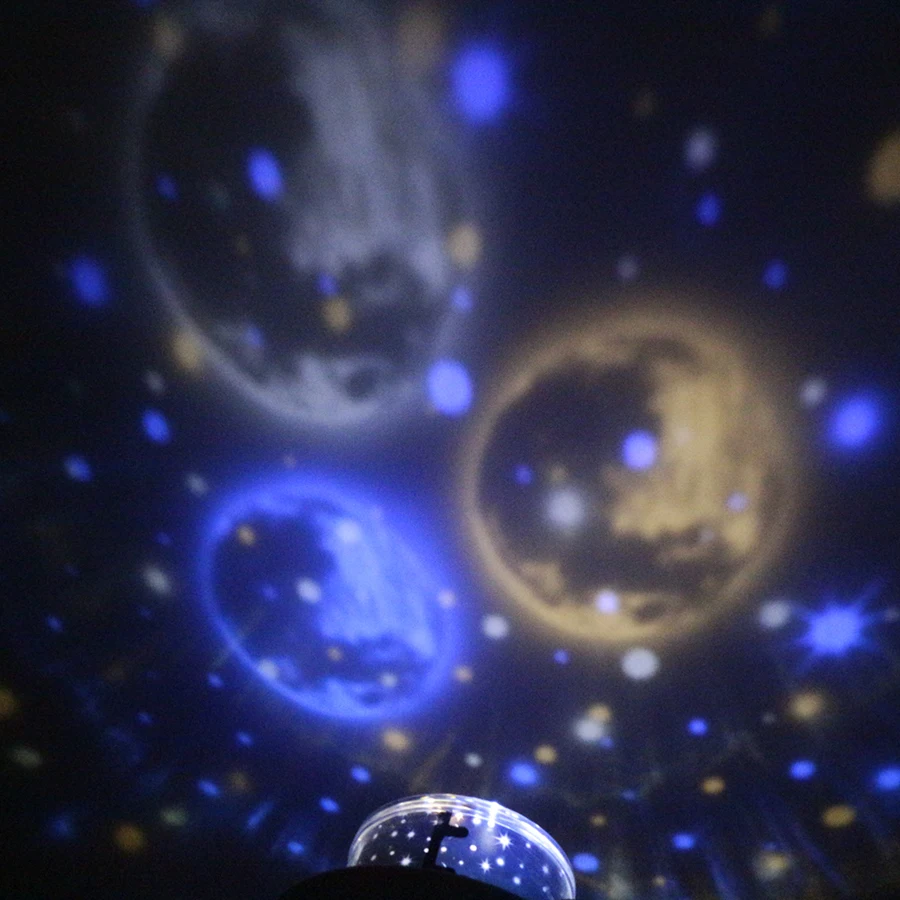  Starry Sky Star Projector Lamp Moon LED Night Light Cosmos Universe Nursery Light Baby Bedroom Deco - 33039208149