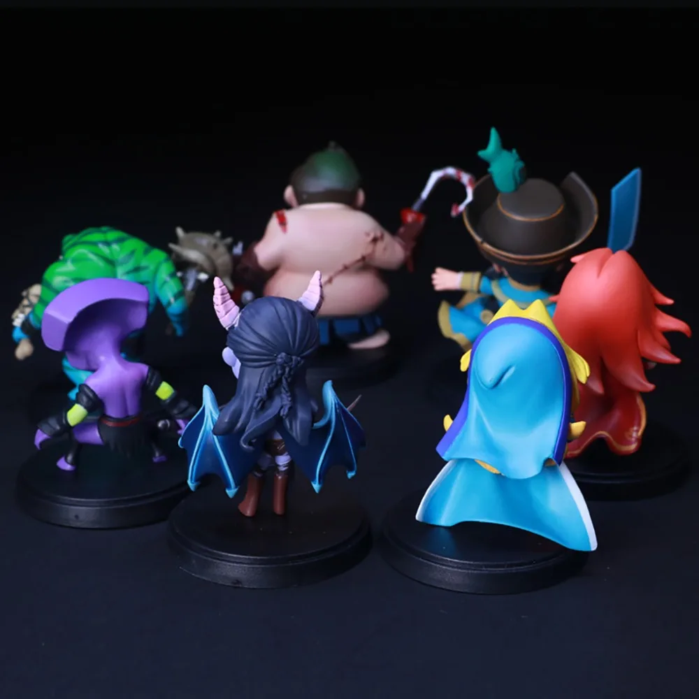  7pcs/Set Dota 2 Game Figure SLARK TINY Doom Boxed PVC Action Figures Collection dota2 Toys