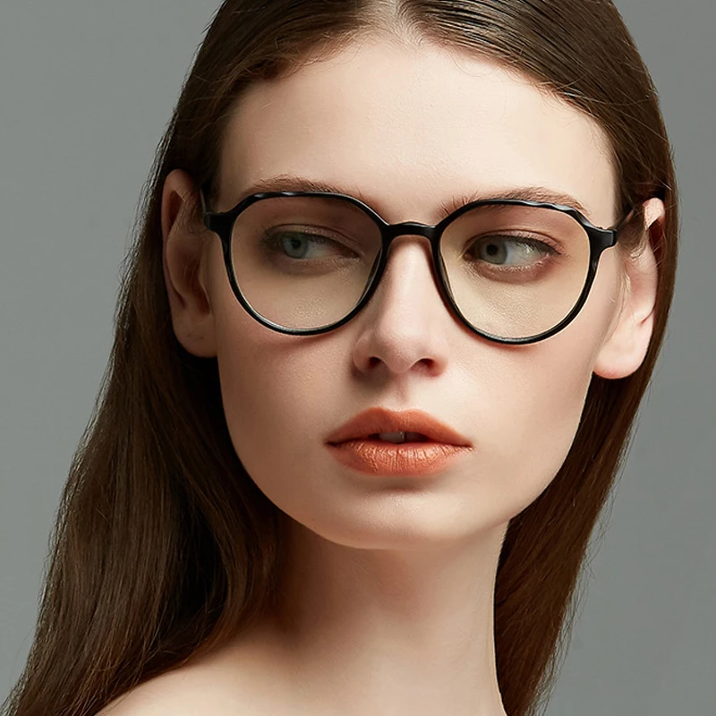 

New Cat Eye Flat Mirror Fashion Trend Frame Mirror Irregular Glasses Frame Europe And America Retro Large Frame Glasses Frame