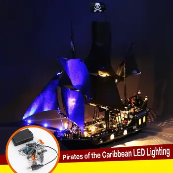 

LED Light Lighting Kit For LEGO Pirates Of The Caribbean Black Pearl Building Blocks For Lego 4184 (not Include Car Bricks Set)