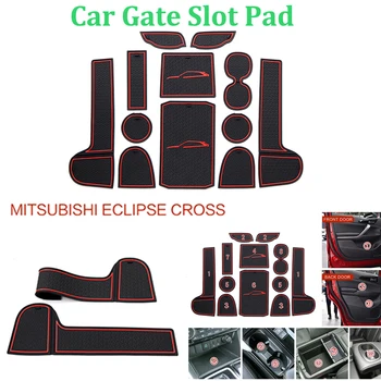 

12pcs/set Car Gate Slot Pad Storage Box Mat Stickers Covers Accessories Interior Door Pad/Cup mats for MITSUBISHI ECLIPSE CROSS